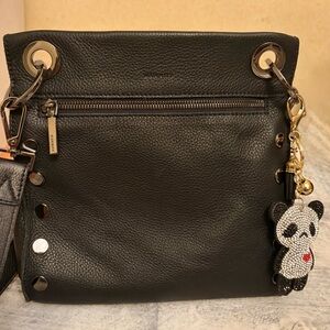 Hammitt Black Pebbled Leather crossbody bag